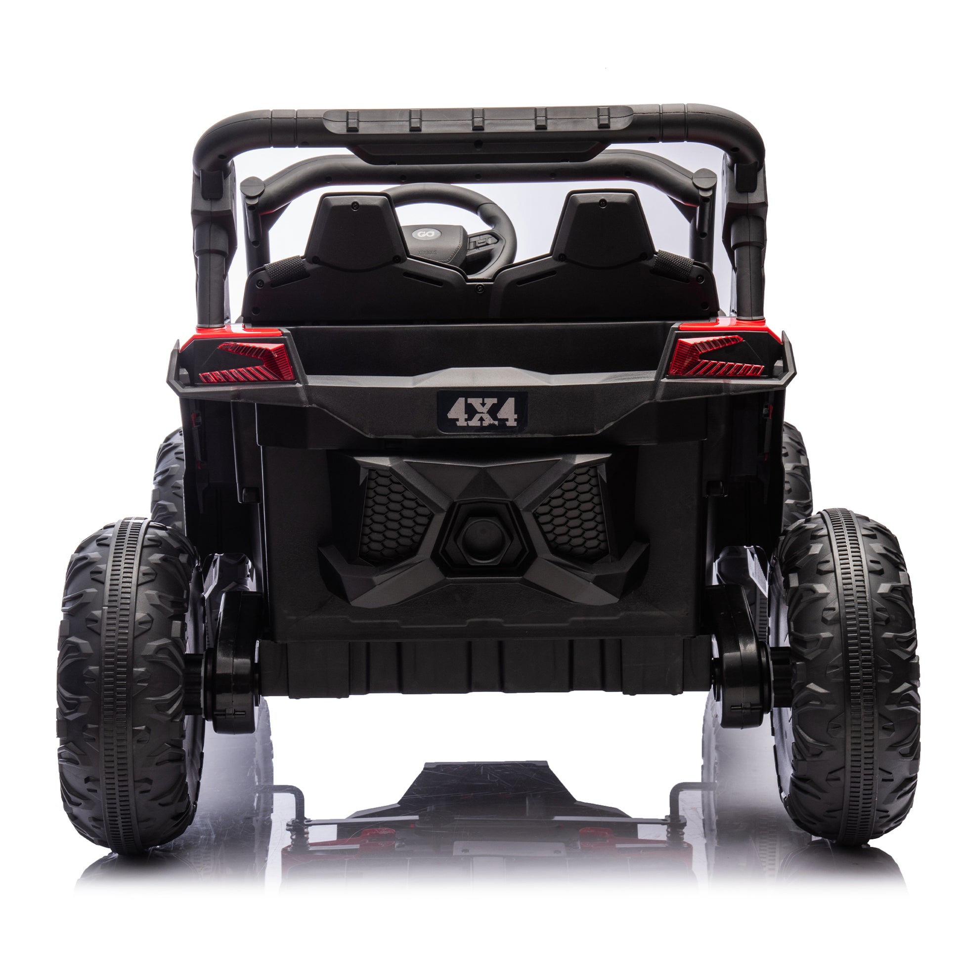 24V Two Seater Kids Ride On Utv W Parents Remote Control,Four Wheel Suspension,Slow Start,Large Wheel Design,Anti Collision Bar,Storage Space,Music,Usb,Bluetooth,Volume Control,Led Lights For Kids 3