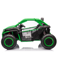 24V Two Seater Kids Ride On Utv W Parents Control,20In Seat Width,400W Super High Power,Four Wheel Suspension,Bluetooth,Mp3,Usb,Led Light,Horn,Rear Storage Space,Speeds 3.73 4.97Mph For Kids Aged 3