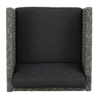 Puerta Dining Chair Set Of 2 Dark Grey Wicker