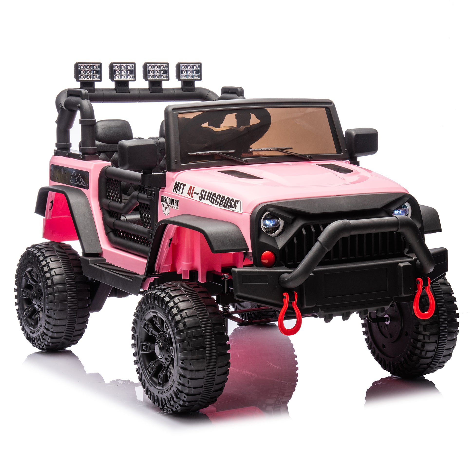 24V Kids Ride On Car W Parents Remote Control,400W Motor,Four Wheel Suspension,Adjustable Speed,Usb,Mp3,Music,Bluetooth,Large Display Screen,Power Display,Portable Handle,Safety Belt For Kids Aged 3