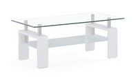 Marshall Coffee Table White Solid Wood Mdf