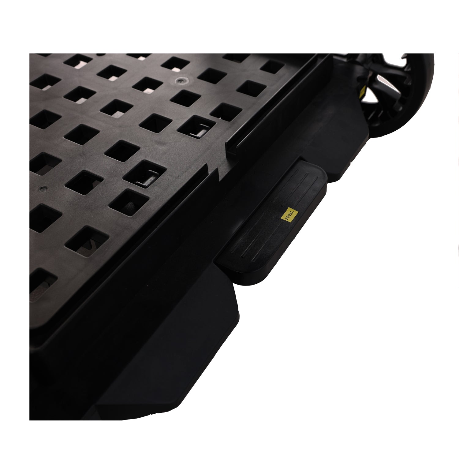 Folding Service Cart With Wheels Double Decker, Shopping, Library, Office Warehouse Moving Carts Black Blue Plastic