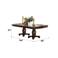 Chateau De Ville Dining Table, Espresso 64075A Espresso Wood