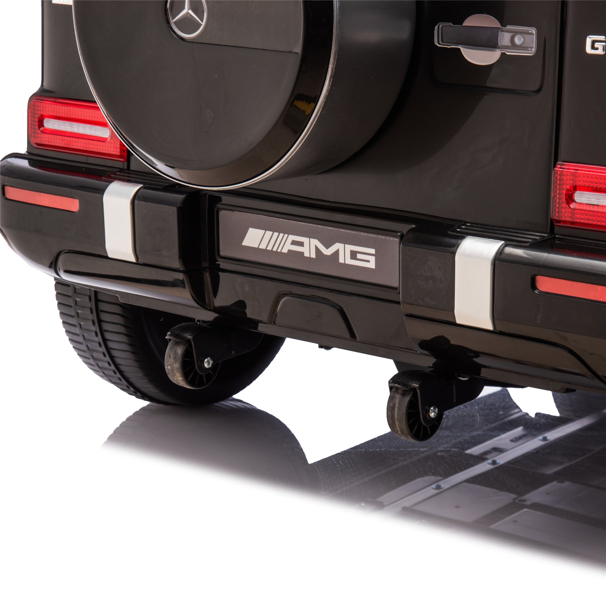 24V 2 Seater Kids Ride On Car Licensed Mercedes Benz G63 Powerful 4Wd For Kids Ages 3 8, With 7Ah Big Battery, Remote Control, Soft Braking, 4 Wheel Suspension, Led Headlight & Music,Black Black Polyethylene