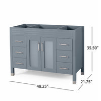 48'' Cabinet Grey Acacia Wood