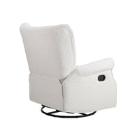 Alice Wingback Recliner In Cream Boucle Cream Fabric