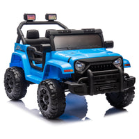 12V Kids Ride On Electric Car W Parents Control,Dual Drive, Four Wheel Suspension,With Music,Bluetooth,Mp3,Usb,With Headlights, Steering Wheel Quick Release,Slow Start For Kids Aged 3 8. Blue 50 99 Lbs Polypropylene