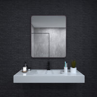 30 In. W X 36 In. H Rectangular Framed Wall Bathroom Vanity Mirror In Oil Rubbed Bronze Oil Rubbed Bronze Aluminium