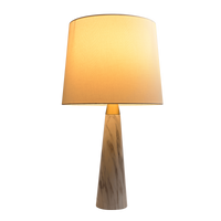 Enclave Hydro Black Table Lamp With On Off Switch Faux Marble Base Fabric Shade Gold,White,White Marble Table&Floor Lamps Brass,Fabric,Faux Marble