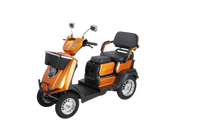 Heavy Duty 4 Wheel Mobility Scooters For Seniors & Adults 500Lbs Capacity Orange Abs Pc