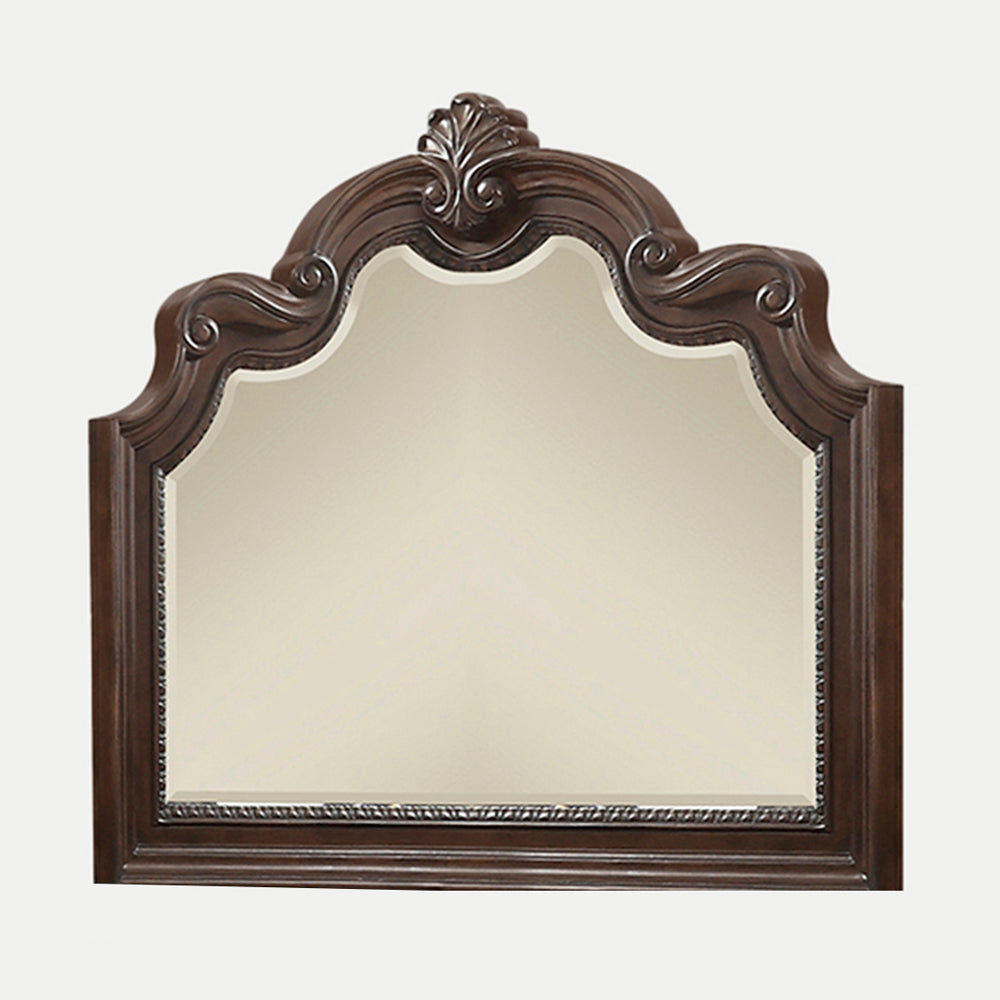 Mohogany Ornate Mirror Mahogany Solid Wood Mdf Glass