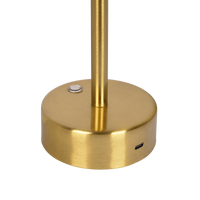 Elegance Rechargeable Led Table Lamp Plated Brass Led Touch Switch Antique Brass,Gold Table&Floor Lamps Brass