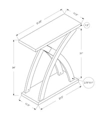Accent Table, Console, Entryway, Narrow, Sofa, Living Room, Bedroom, Brown Laminate, Contemporary, Modern Espresso Particle Board
