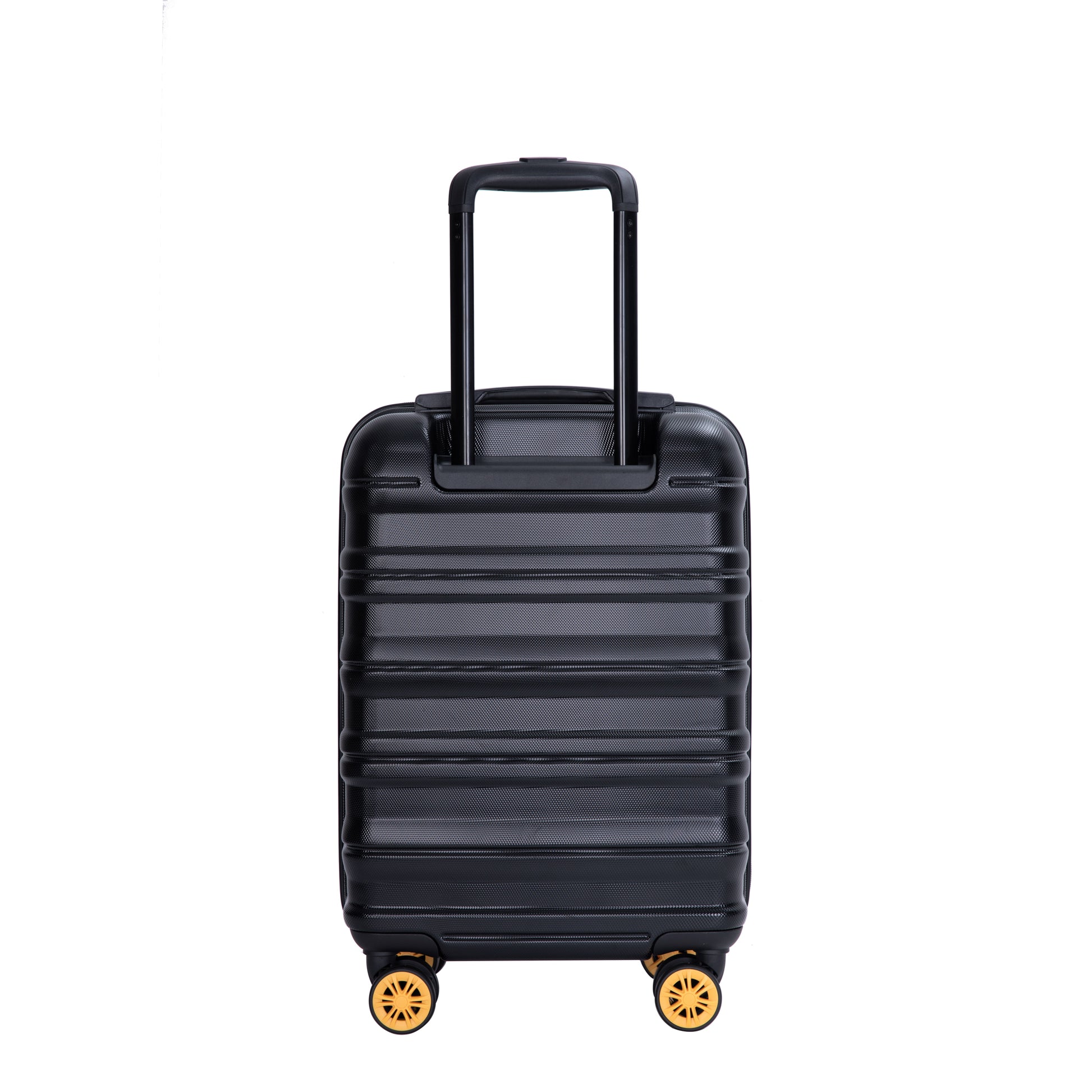 Carry On Luggage Airline Approved18.5" Carry On Suitcase With Tsa Approved Carry On Luggage With Wheels Carry On Bag Hard Shell Suitcases, Black Black Abs