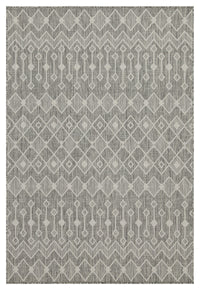 Sunshine Gc Har2021 Silver 5 Ft. 3 In. X 7 Ft. 3 In. Indoor Outdoor Area Rug Silver Polyester Polypropylene