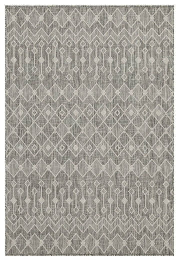 Sunshine Gc Har2021 Silver 5 Ft. 3 In. X 7 Ft. 3 In. Indoor Outdoor Area Rug Silver Polyester Polypropylene