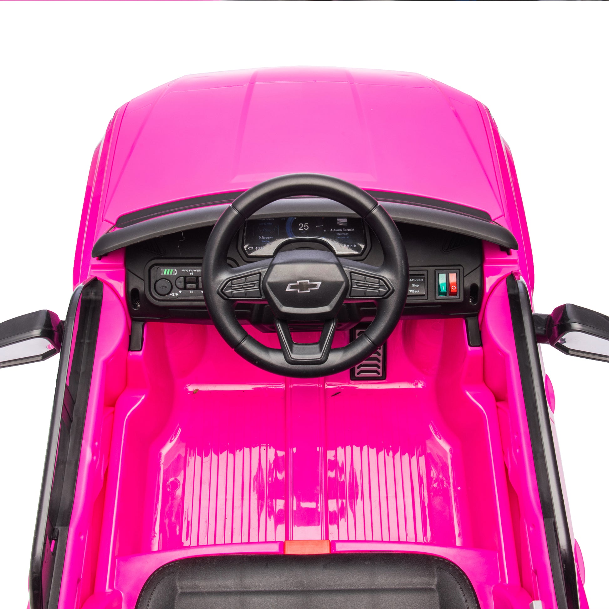 12V Kids Ride On Car W Parents Control,Licensed Chevrolet Silverado,Four Wheel Suspension,Led Lights,Bluetooth,Music,Usb,Mp3,Power Display,Speeds 1.86 3.11Mph For Kids Aged 2 5. Pink 50 99 Lbs