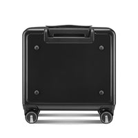 18" Carry On Luggage With Front Open Door &Laptop Interlayer, Hard Shell Suitcase Built In Tsa Luggage Lock, Hardside Lightweight Pc Travel Suitcase For Women Men With Spinner Wheels Airline Approved Black Pc