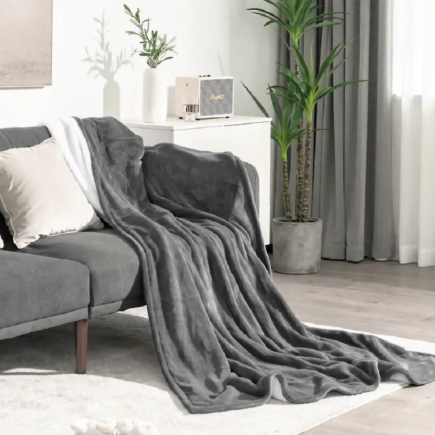 130*180Electric Blanket Grayish Flannelette