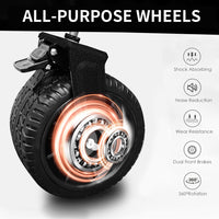 Collapsible Folding Wagon, Push Pull Foldable Beach Wagon Cart Grayish Brown Steel