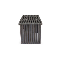 Metropol Bench Dark Grey Wood