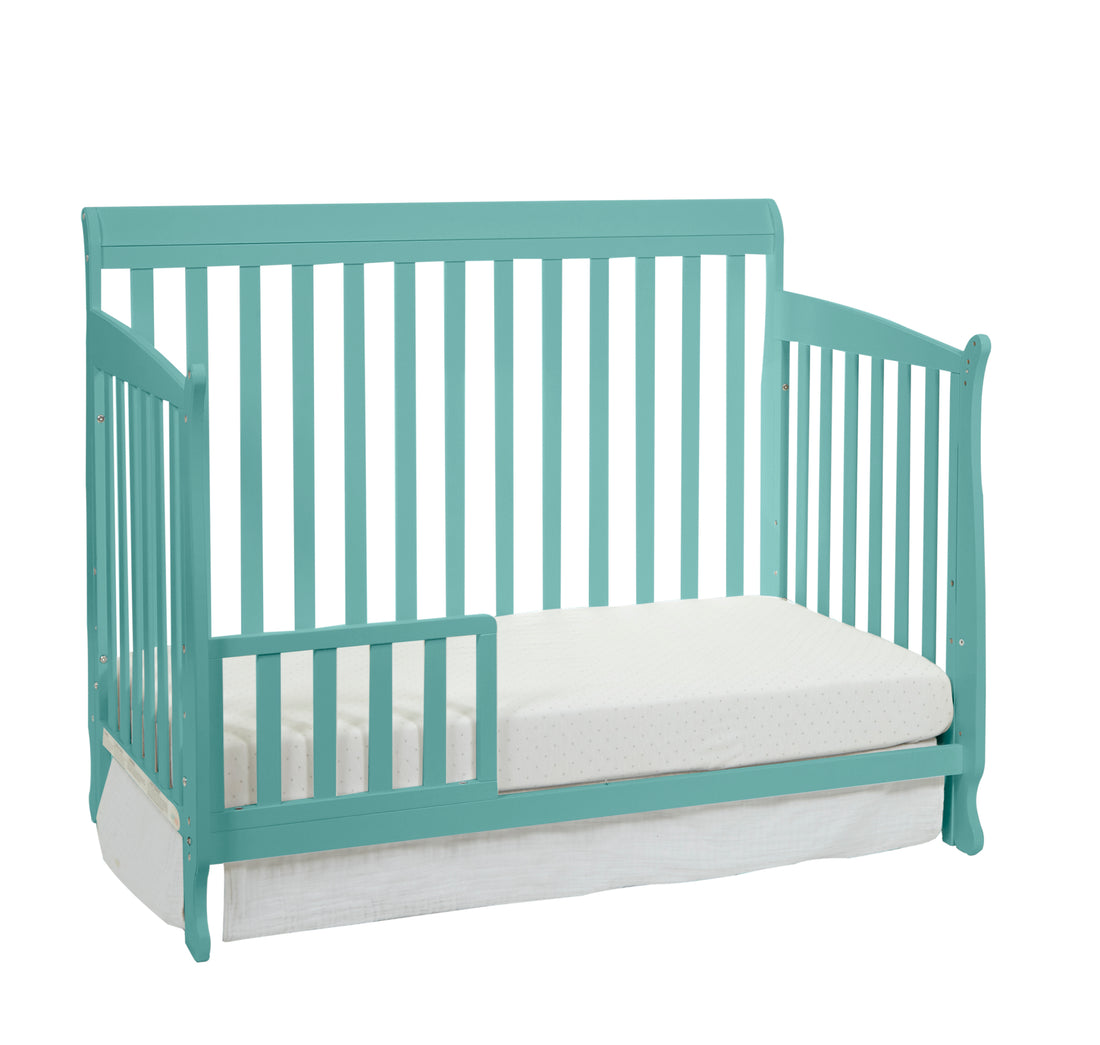 Riley Toddler Guard Rail Turquoise Turquoise Wood