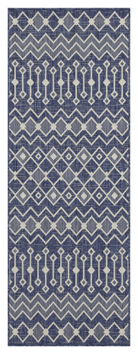 Sunshine Gc Har2019 Blue 7 Ft. 10 In. X 10 Ft. 3 In. Indoor Outdoor Area Rug Blue Polyester Polypropylene