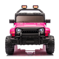 12V Kids Ride On Electric Car W Parents Control,Dual Drive, Four Wheel Suspension,With Music,Bluetooth,Mp3,Usb,With Headlights, Steering Wheel Quick Release,Slow Start For Kids Aged 3 8. Pink 50 99 Lbs Polypropylene