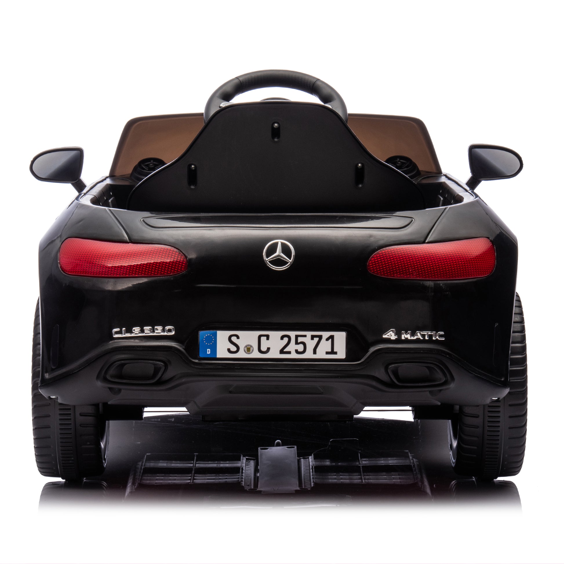 Licensed Mercedes Benz Cls 350,12V Kids Ride On Toy Car W Parents Control,2Wd,Four Wheel Suspension,Music,Bluetooth,Led Light,Usb,Power Display,Volume Adjustment,Speeds 1.24 3.11Mph For Kids Aged 2 4. Black 50 99 Lbs Polypropylene