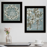 "Pray More, Worry Less" Framed Wall Art For Living Room, Wall Art Print For Home Decor, Bedroom Wall Art By Cindy Jacobs Multicolor Wood Paper