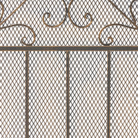 Fire Screen Black Gold Iron