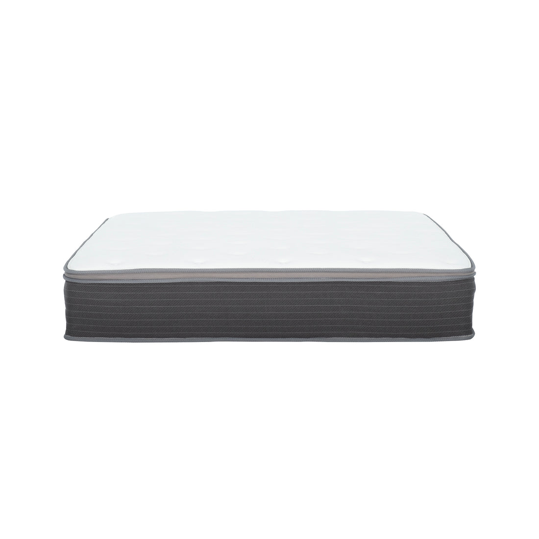 10 In. Pocket Spring Hybrid Bed In A Box Mattress, Full, Gel Memory Foam Mattress For Comfortable Sleep, White Gray Grey White Bedroom Modern Memory Foam Polyester Full