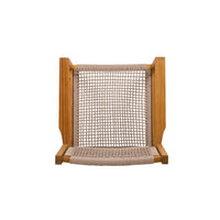 Braided Dining Chair Light Brown Light Brown,Teak Acacia Wood,Rope