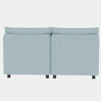 Love Seat Couches, 2 Seater Loveseat Mid Century Modern Sofa Couch With Storage For Small Spaces, Living Room, Dorm, Bedroom Antique Blue Fabric