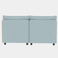 Love Seat Couches, Chaise Longue Mid Century Modern Sofa Couch With Storage For Small Spaces, Living Roombedroom Antique Blue Fabric