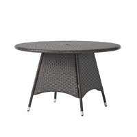 Corsica Rd Dining Table Brown Wicker