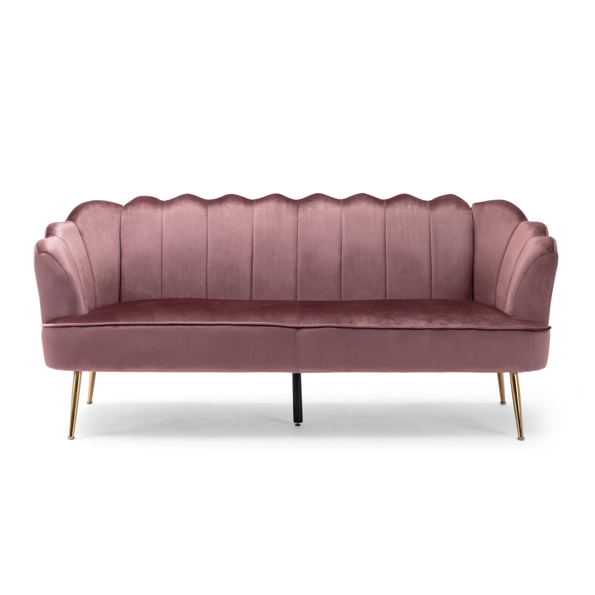 3 Seater Sofa Blush Velvet