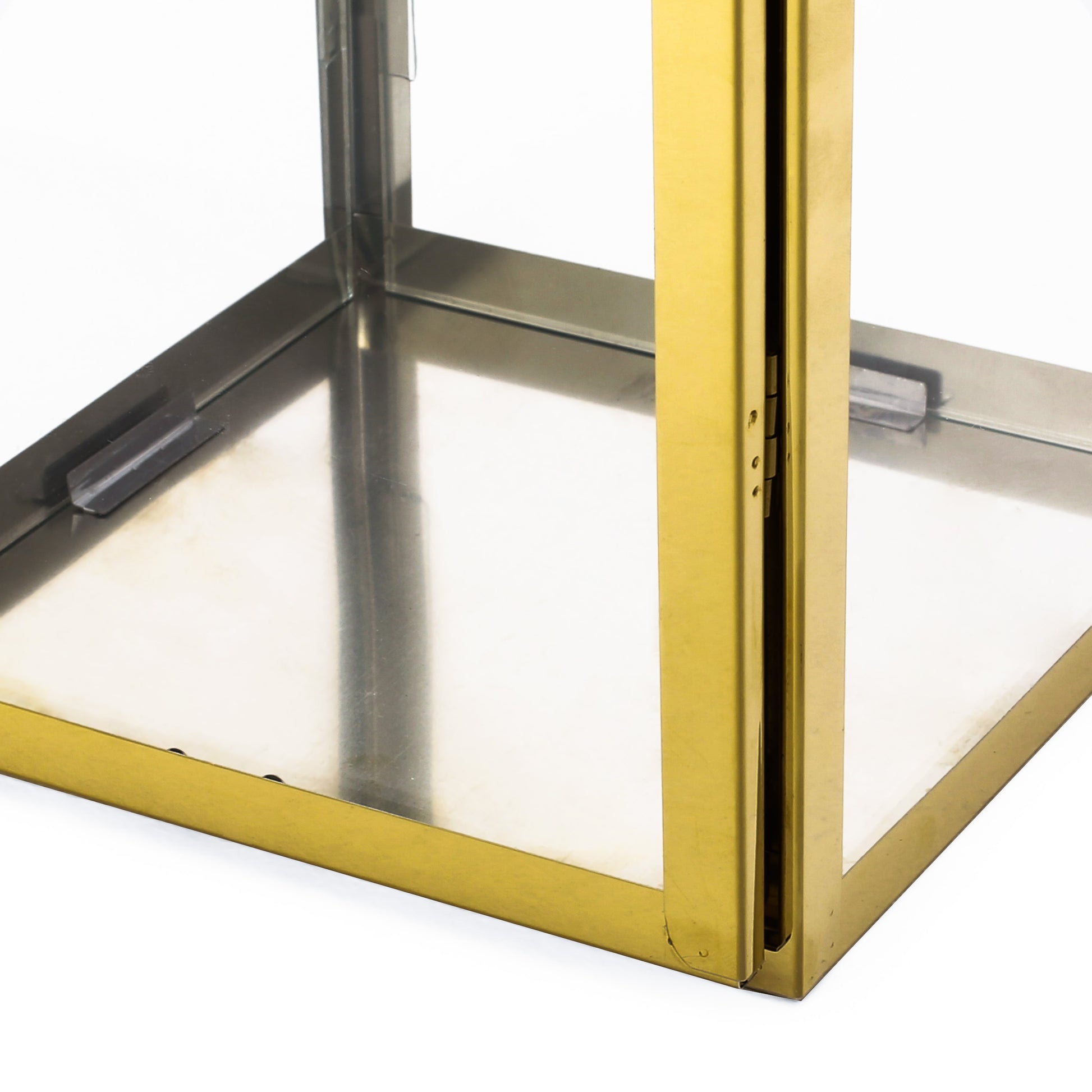 Harris 18"H Stainless Steel Lantern Gold Stainless Steel