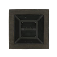 Mgo 29 Square Wood Burning Fire Pit Grey Magnesium Oxide