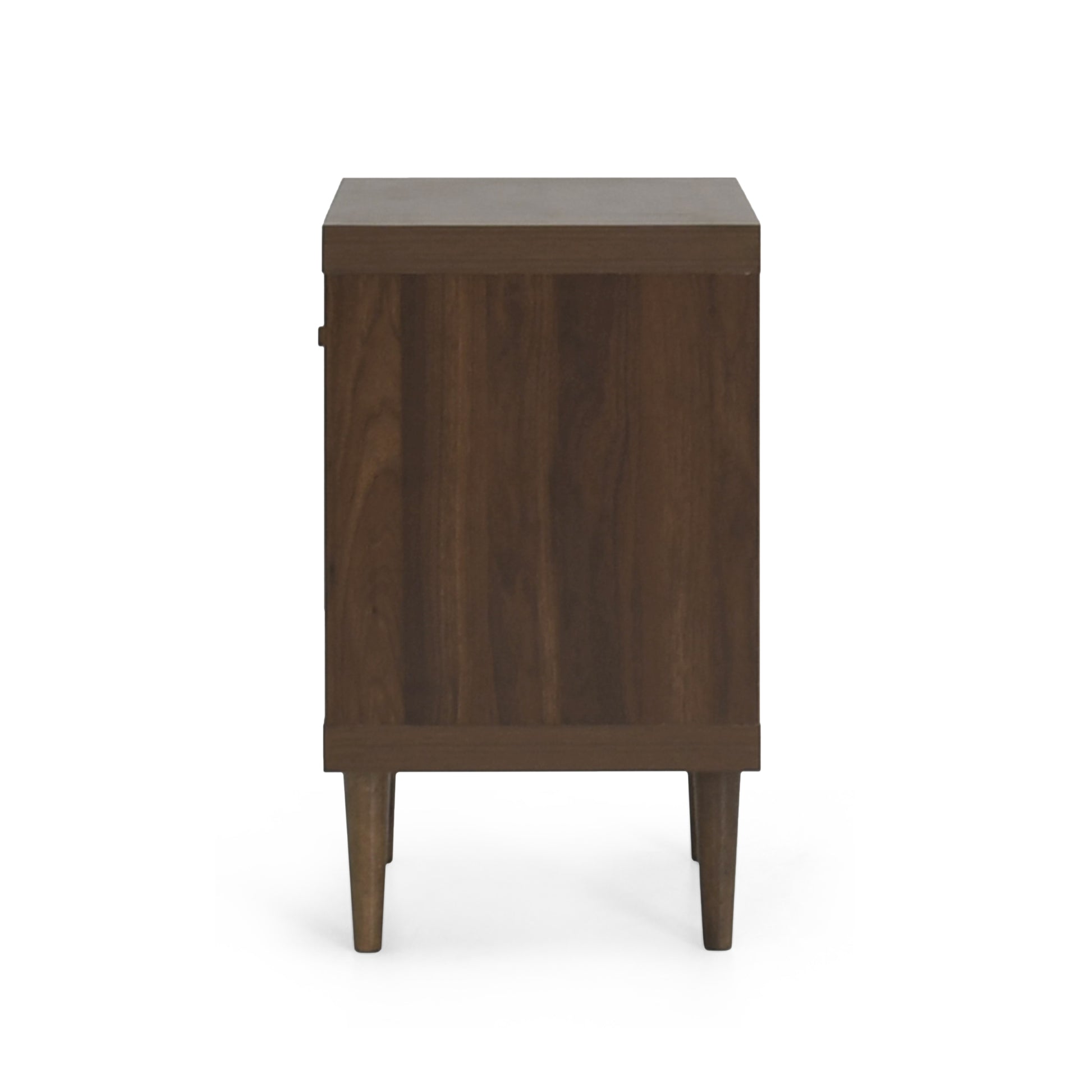 1 Drawer Nightstand Walnut Mdf