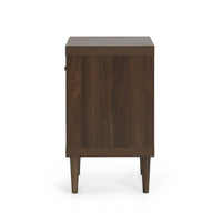 1 Drawer Nightstand Walnut Mdf