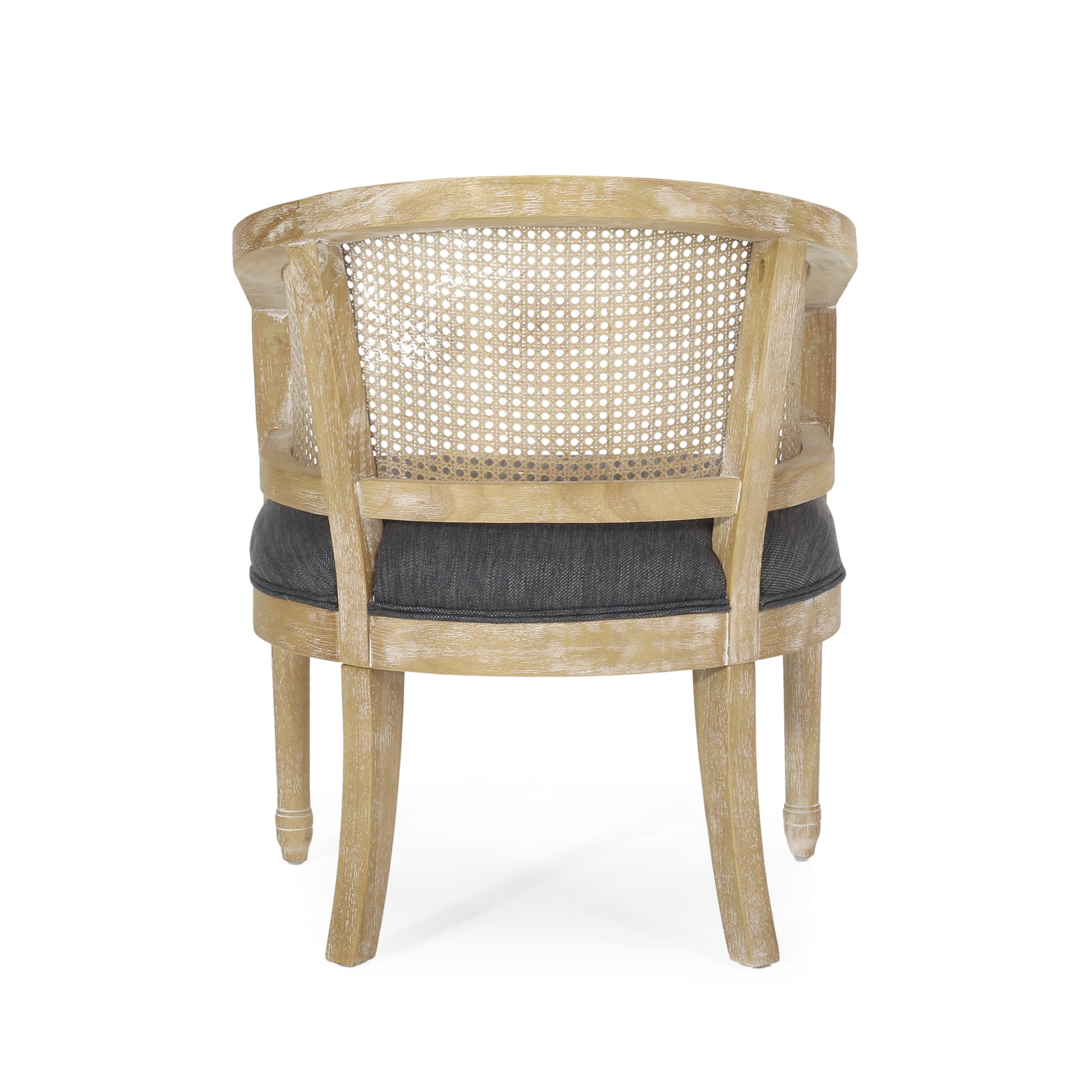 Accent Chair Charcoal Rubber Wood