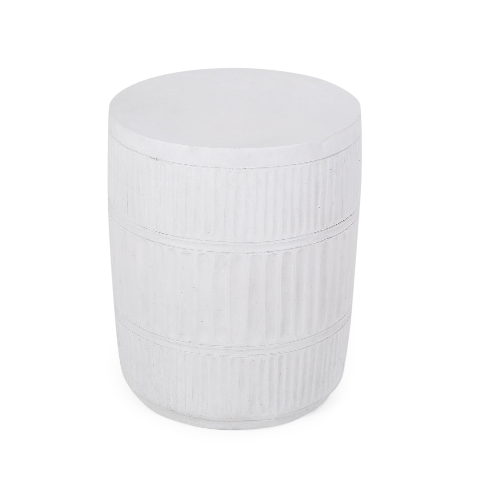 End Table Antique White Magnesium Oxide