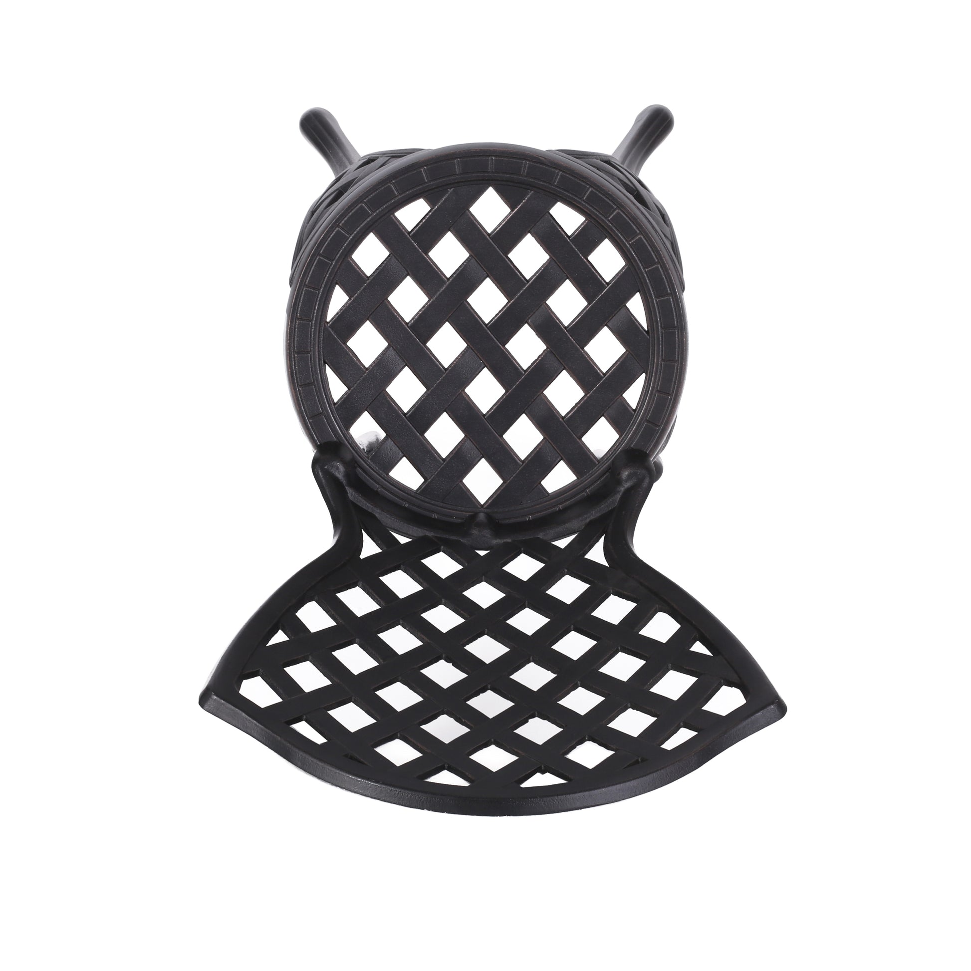 Bono Metal Bistro Set Black Aluminium