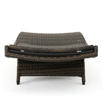 Salem Pe Wicker Chaise Lounge Mocha Rattan