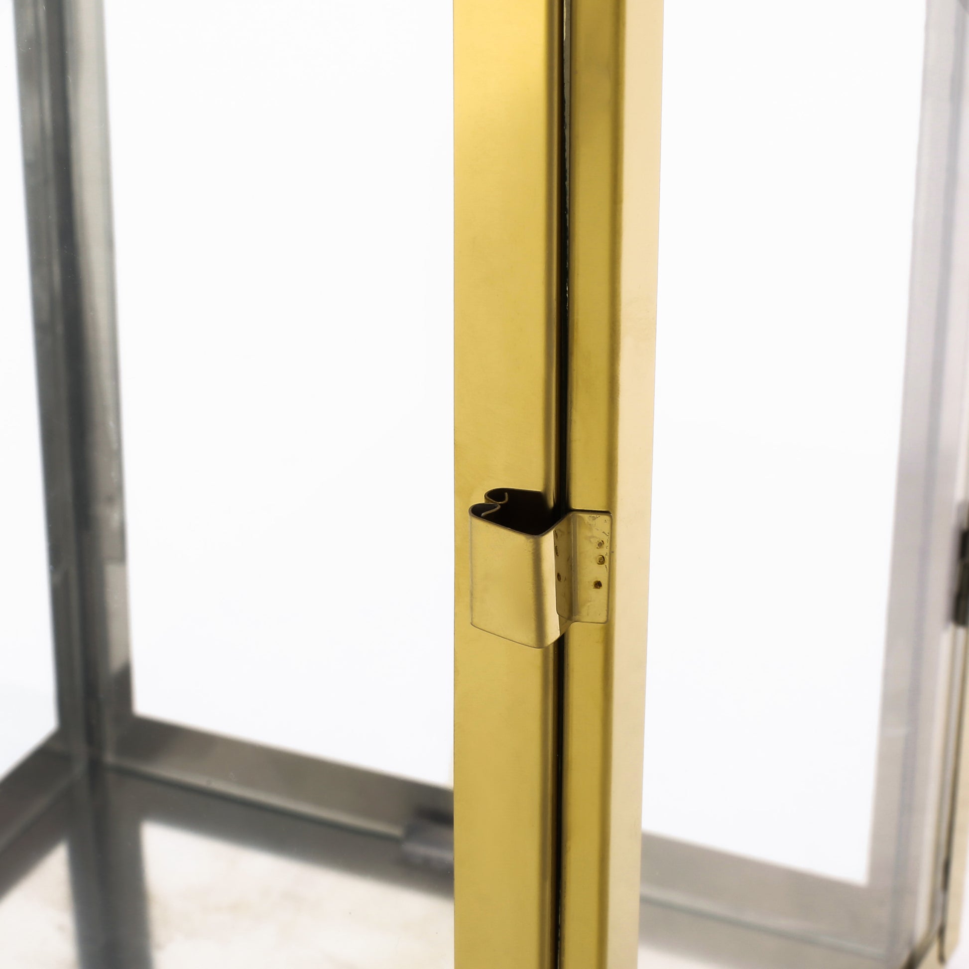 Harris 18"H Stainless Steel Lantern Gold Stainless Steel