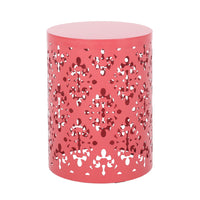 Metal S 2 End Table Coral Iron