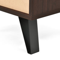 1 Drawer Tall End Table Walnut Mdf