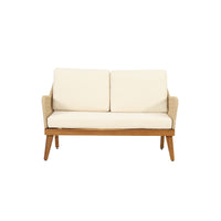 Annisa Chat Set Seat&Coffee Table&2 Club Chairs Teak Acacia Wood
