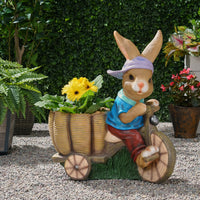 Mgo Rabbit Planter Blue Brown Magnesium Oxide